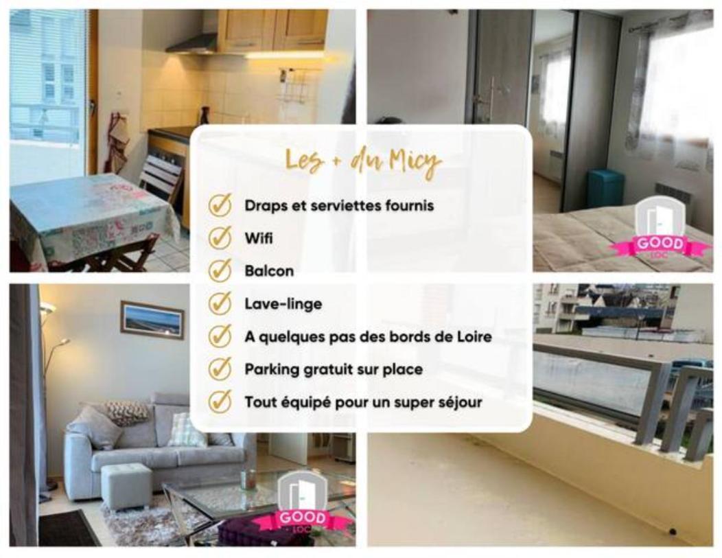 Le Micy - Joli T2 + Parking Apartman Orléans Kültér fotó
